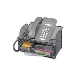 x9 1/4, 7, Black   Sold as 1 EA   Telephone stand features a storage 