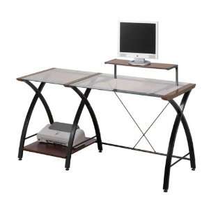  Z Line Designs® Bristol Glass Top Computer Desk