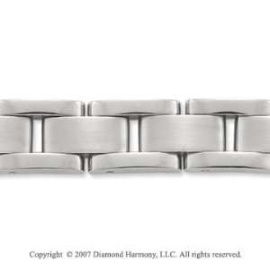    Sleek Classic Style Wide 11mm Mens Titanium Bracelet: Jewelry