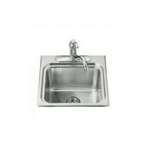 Kohler Self Rimming Utility Sink w/ Single Hole Faucet Punching K 3260 