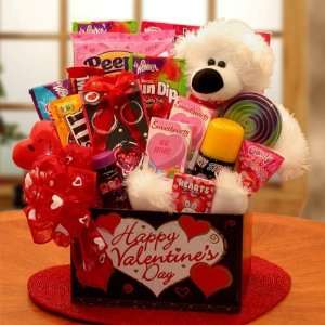 Valentines Day Childrens Gift Basket of Valentine Treats