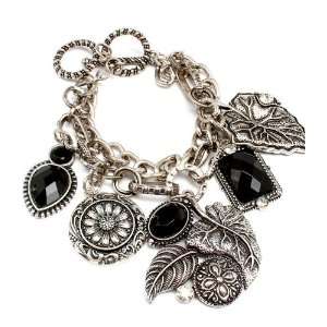   Antique Design Magic Black Stone Charm Bracelet 