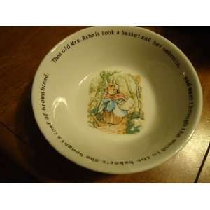 Wedgwood Peter Rabbit Original Cereal Bowl 1991 Frederick Warne 